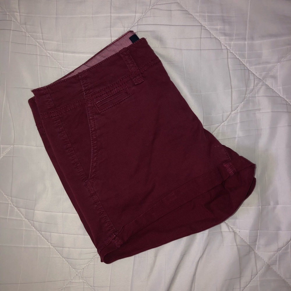 AE Burgundy shorts